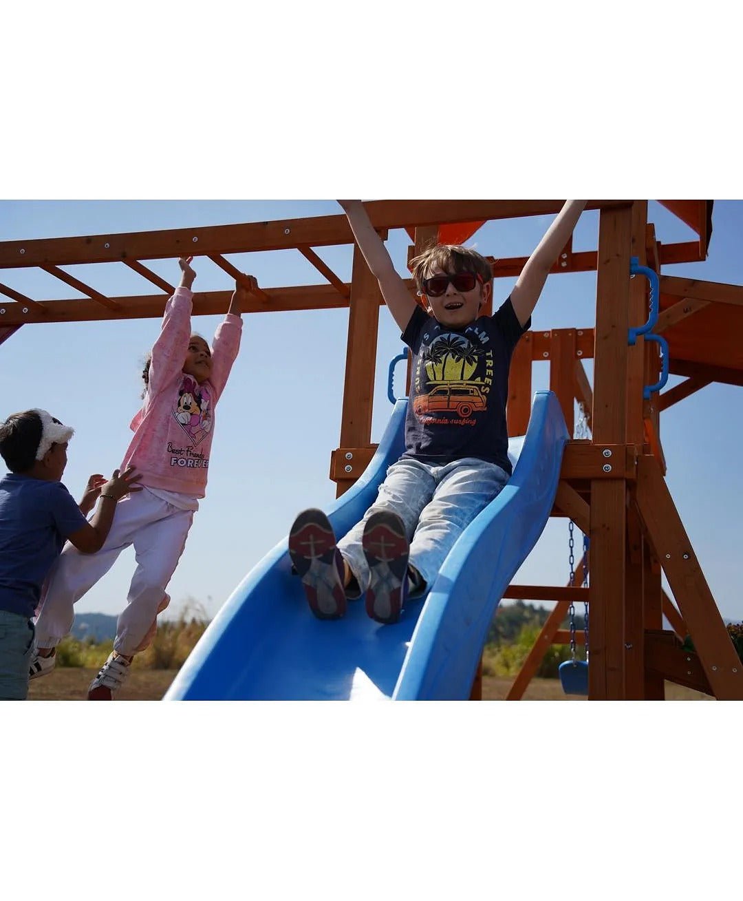 DYNAMIC SPORTS ARABIAN PRONGHORN WOODEN SWING SET - Colorland Toys