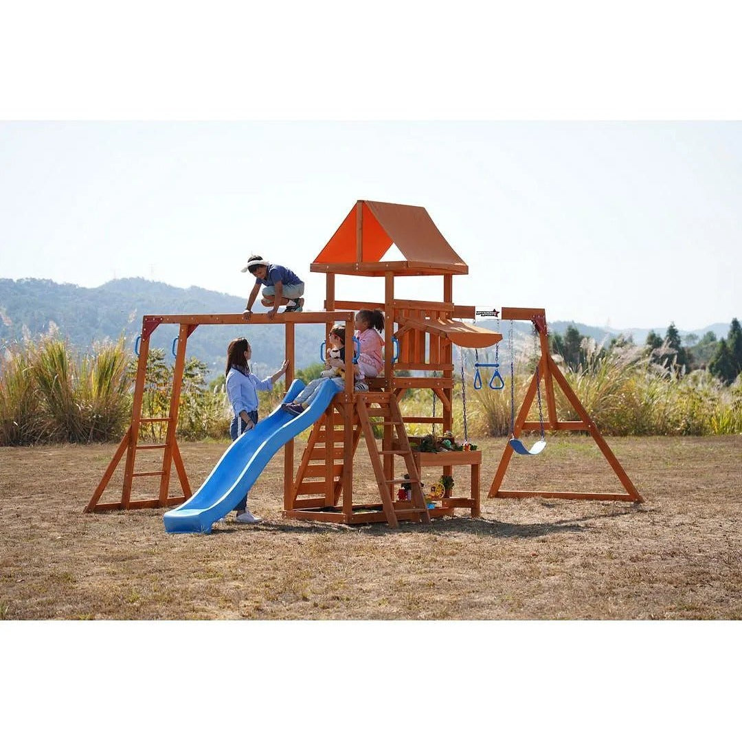 DYNAMIC SPORTS ARABIAN PRONGHORN WOODEN SWING SET - Colorland Toys