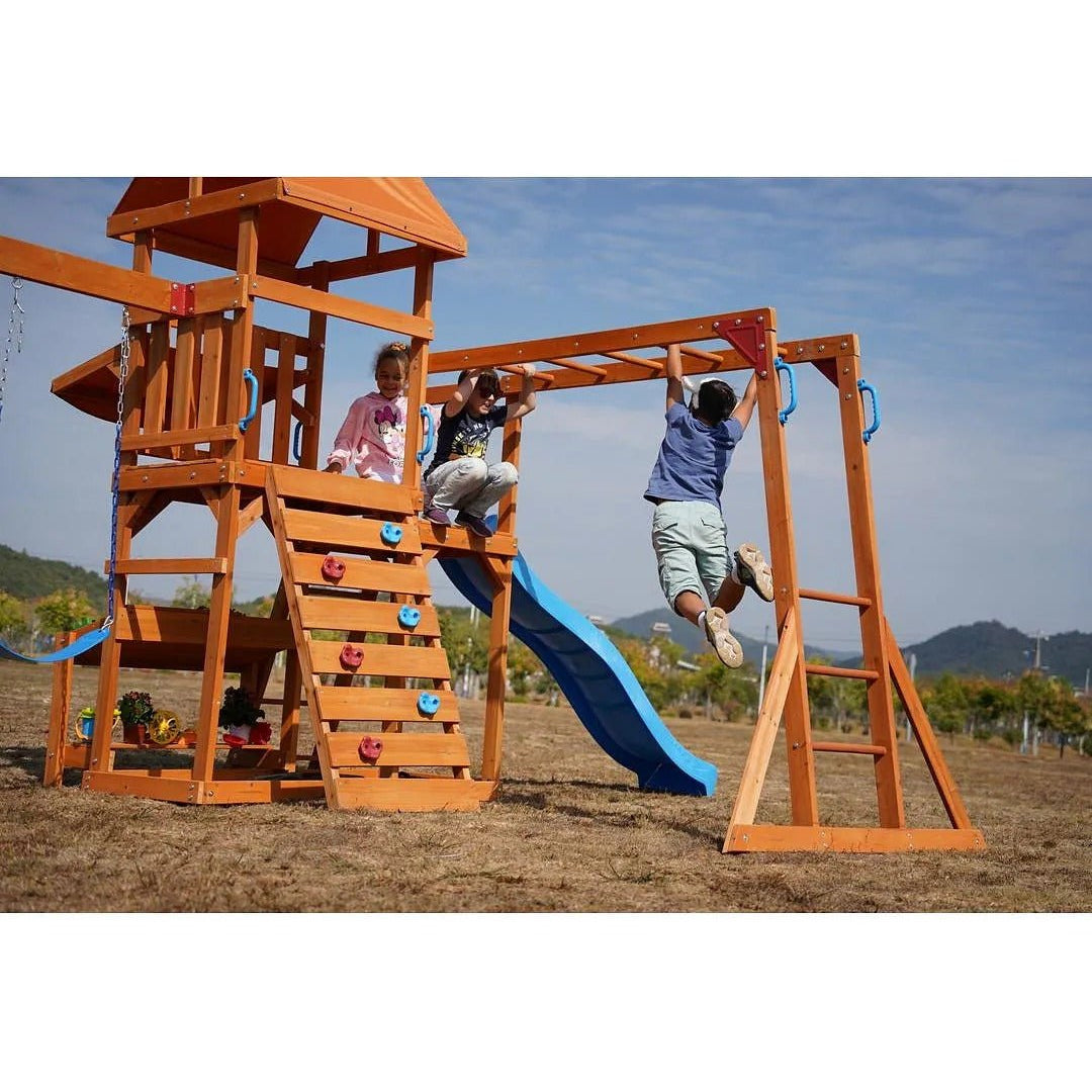 DYNAMIC SPORTS ARABIAN PRONGHORN WOODEN SWING SET - Colorland Toys