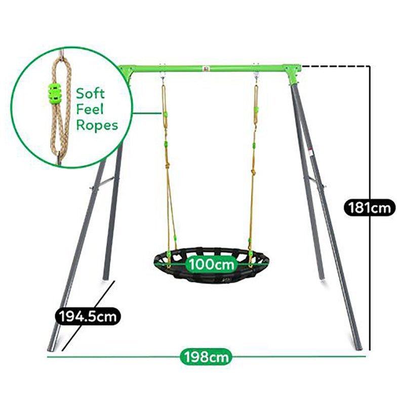 Dynamic Sports Fennic Fox Nest Metal Swing Set LK29 - Colorland Toys