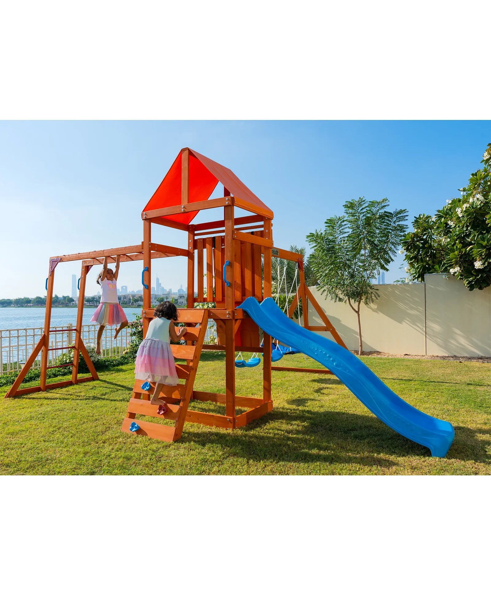 Dynamic Sports Olympia Wooden Swingset WP - 745 - Colorland Toys