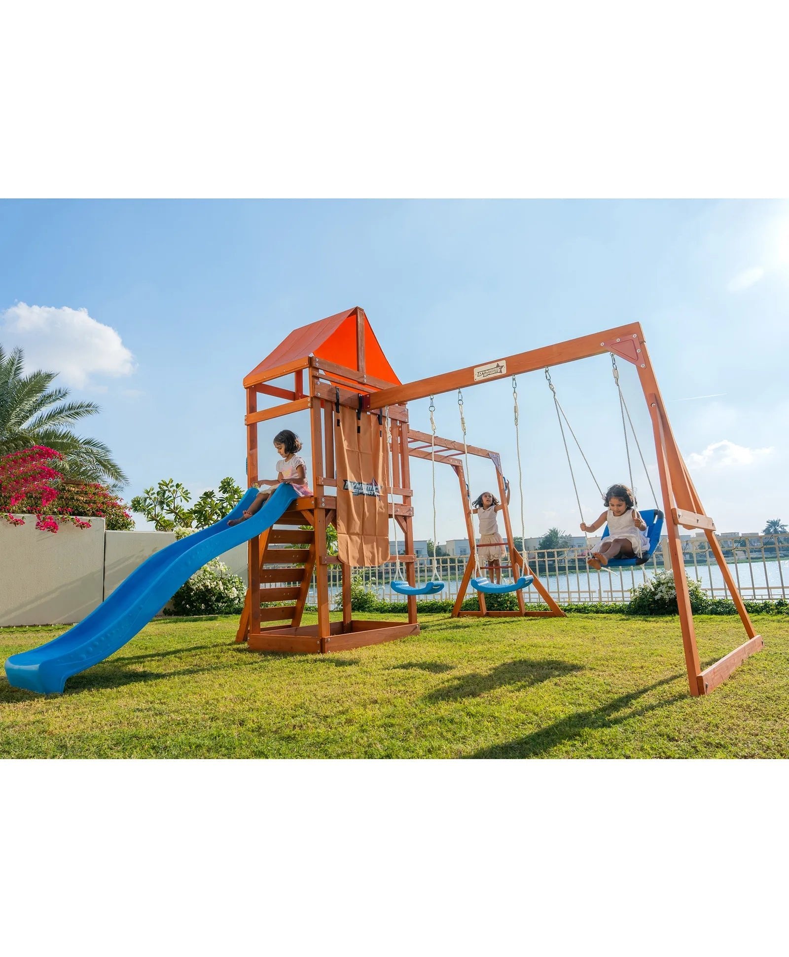 Dynamic Sports Olympia Wooden Swingset WP - 745 - Colorland Toys