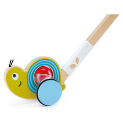 Hape Snail Themed Push Pal Baby Toy - Colorland Toys