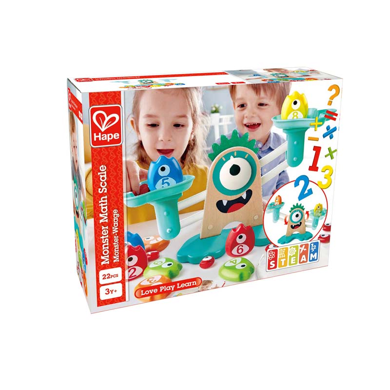 Hape Learn to Count Monster Math Measuring Scale 22pcs - Colorland Toys