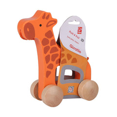 Hape Giraffe-Themed Push & Pull Along Toy - Colorland Toys