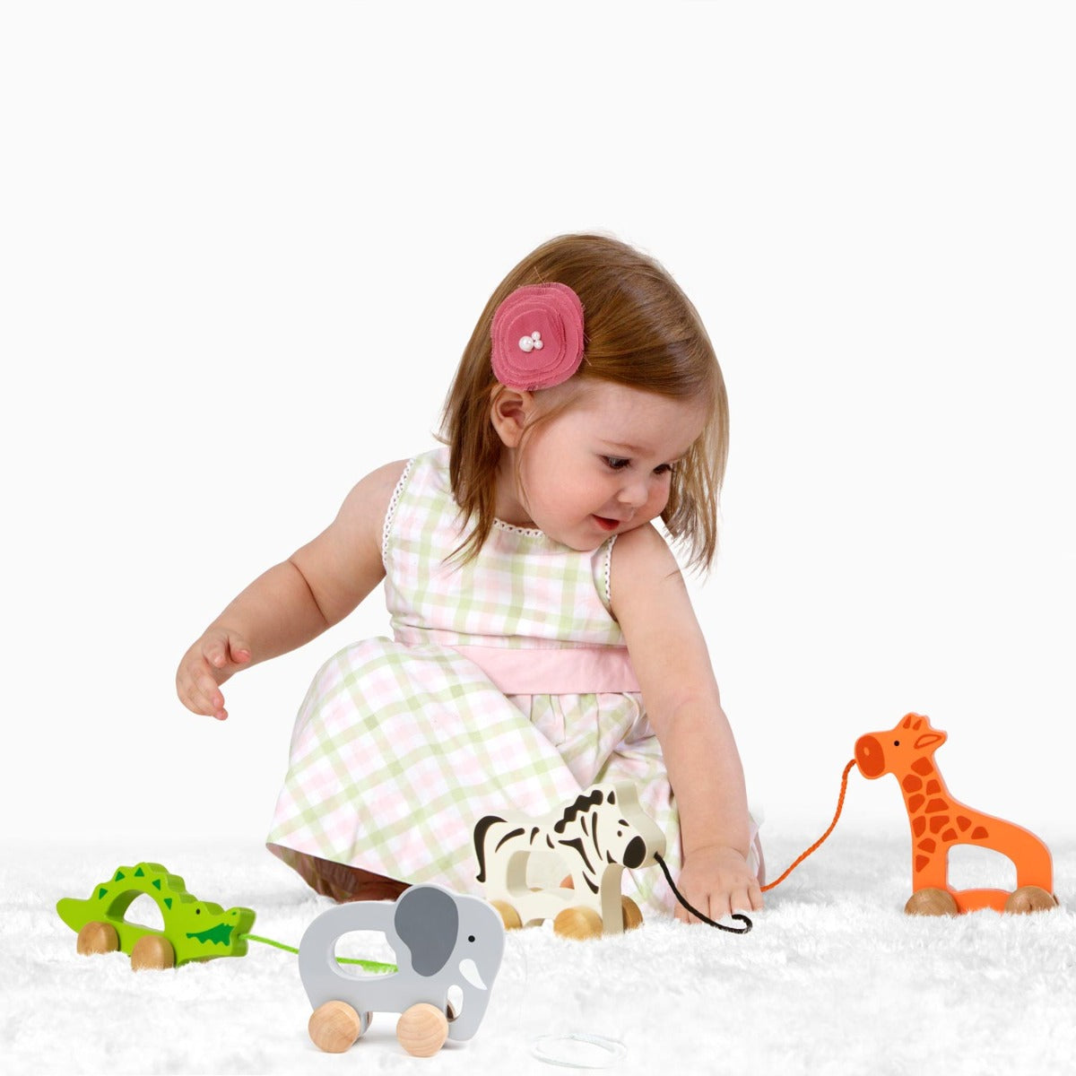 Hape Elephant-Themed Push & Pull Along Toy - Colorland Toys