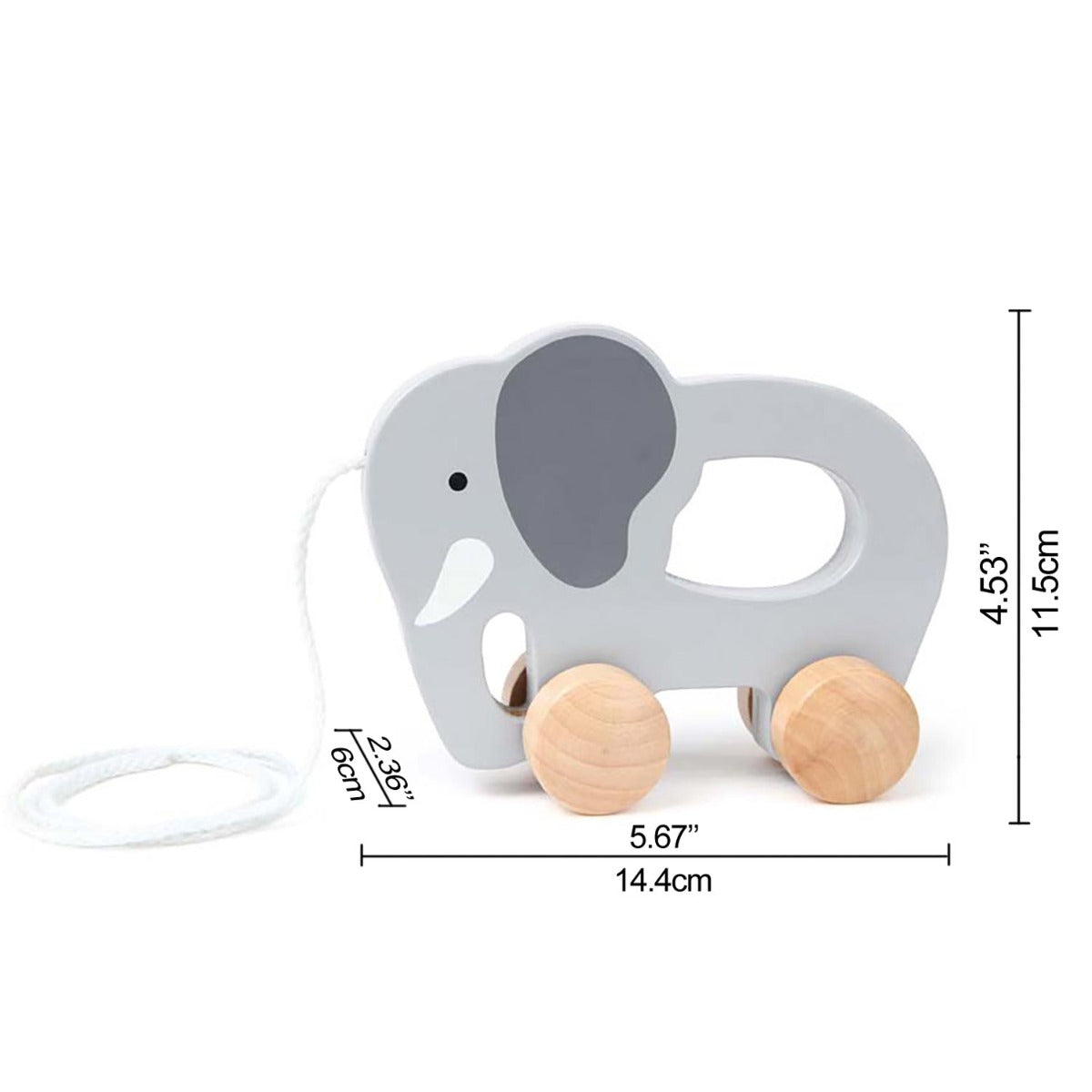 Hape Elephant-Themed Push & Pull Along Toy - Colorland Toys