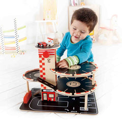 Hape Wooden Park N Go Garage E3002 - Colorland Toys