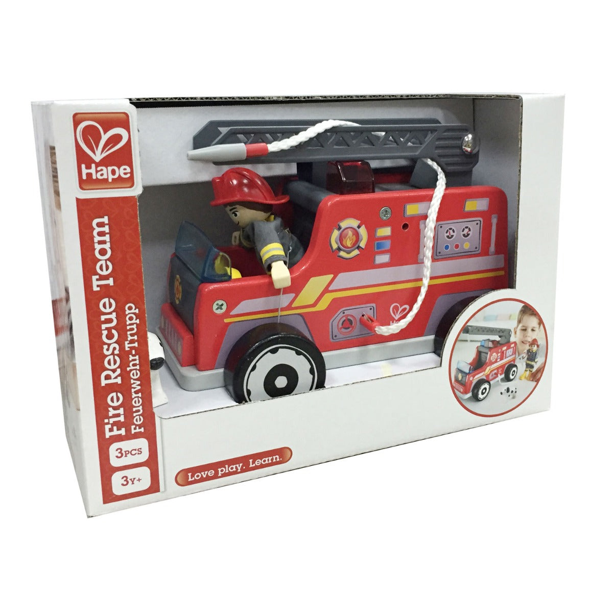 Hape Role Play Fire Rescue Team 3pcs - Colorland Toys
