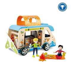 Hape Adventure Wooden Van Playset - 23pcs - Colorland Toys
