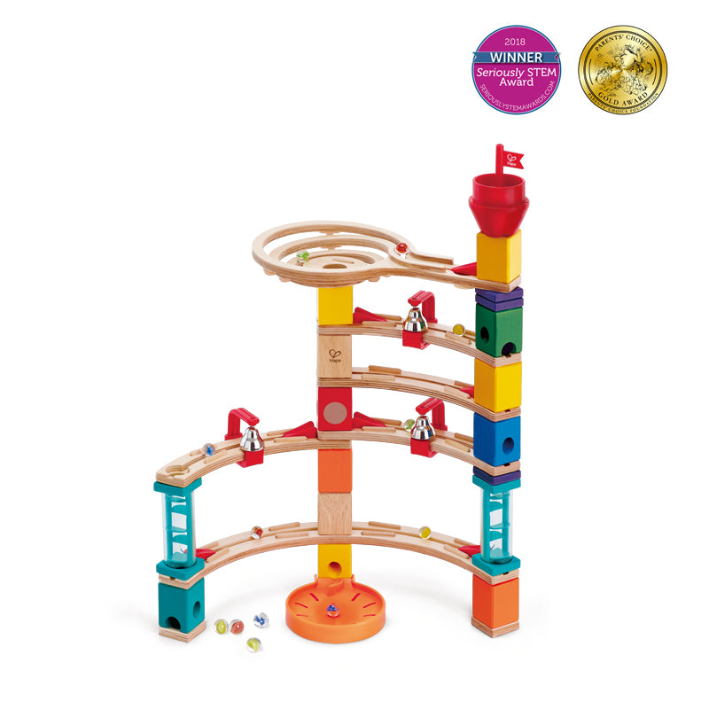 Hape Quadrilla Castle Escape Marble Run Set 52pcs + 50marbles - Colorland Toys