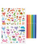 Axolotls and Friends Colouring Set with Lap Desk HBM00136 - Colorland Toys