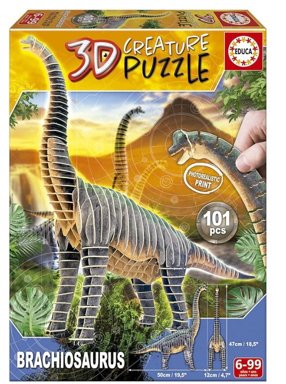 Educa Brachiosaurus 3D Creature Puzzle 19383 - Colorland Toys