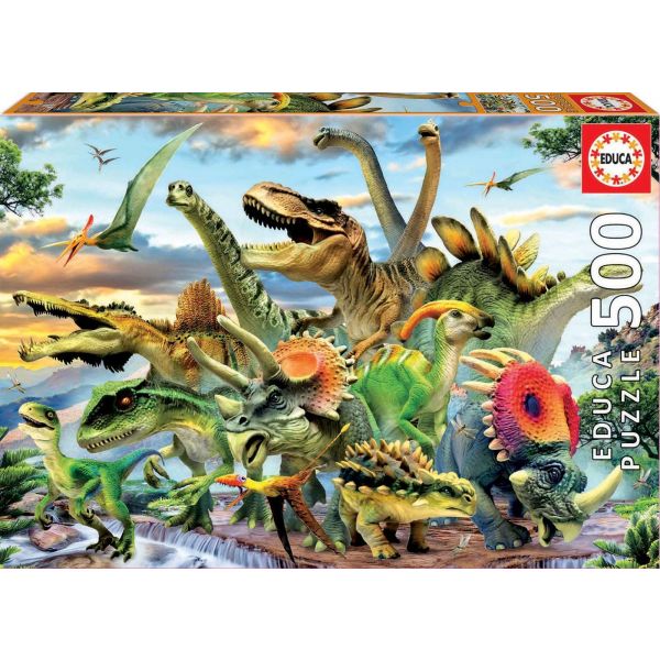 Educa Dinosaur Puzzle 500pc 17961 - Colorland Toys