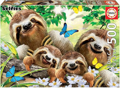 Educa Sloth Family Selfie Jigsaw Puzzle 500pcs 18450 - Colorland Toys
