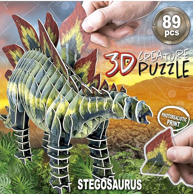 Educa Stegosaurus 3D Creature Puzzle 19184 - Colorland Toys