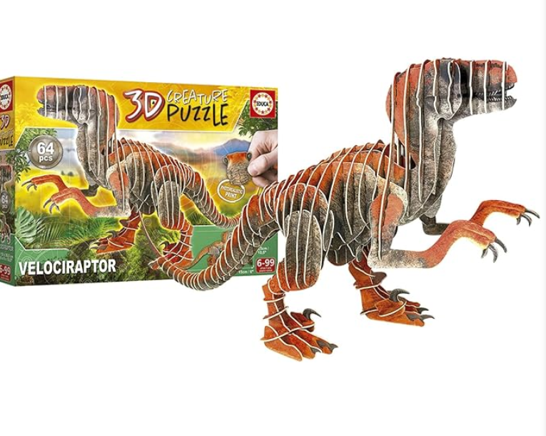 Educa Velociraptor 3D Creature Puzzle 19382 - Colorland Toys