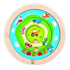 Hape Spinning Wooden Creative Peg Puzzle - Colorland Toys