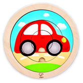 Hape Spinning Wooden Creative Peg Puzzle - Colorland Toys