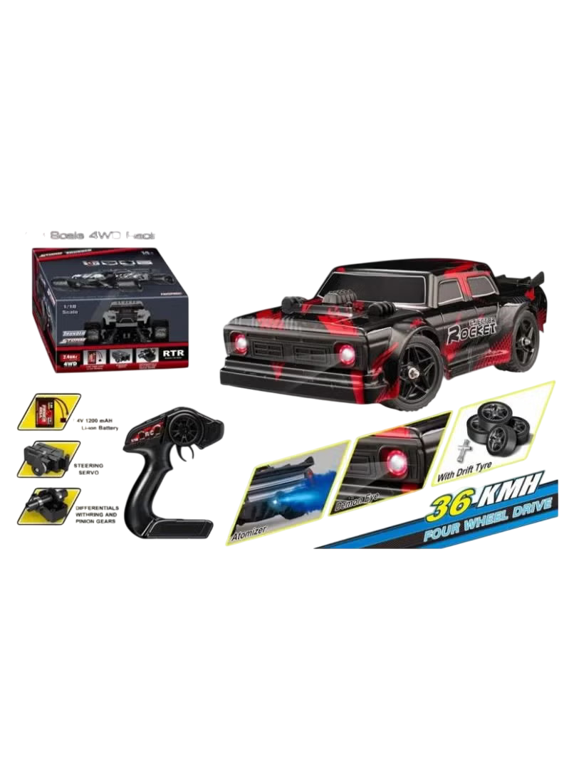 Ejector Rocket 4-WD RC Car Blue 1:16 Scale HS16352 - Colorland Toys