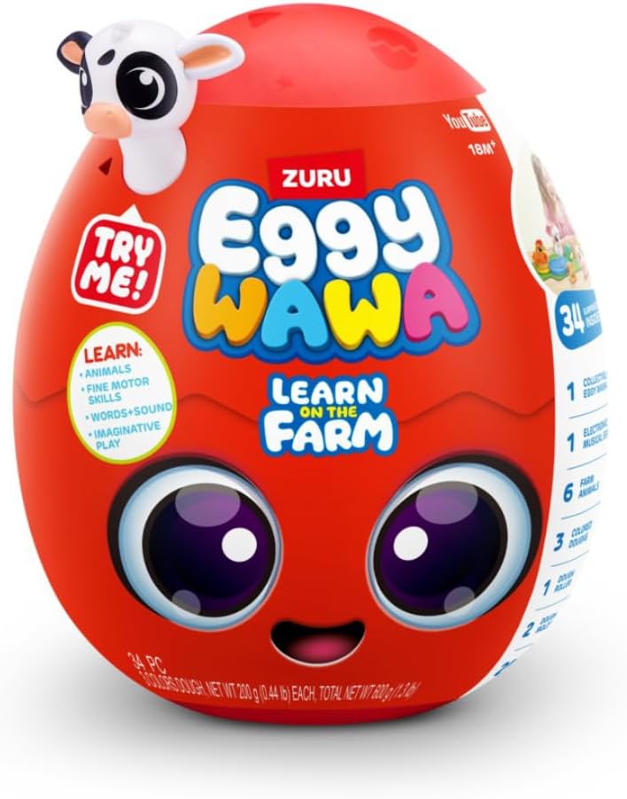 Eggywawa Farm Animals Surprise Egg 15102 - Colorland Toys