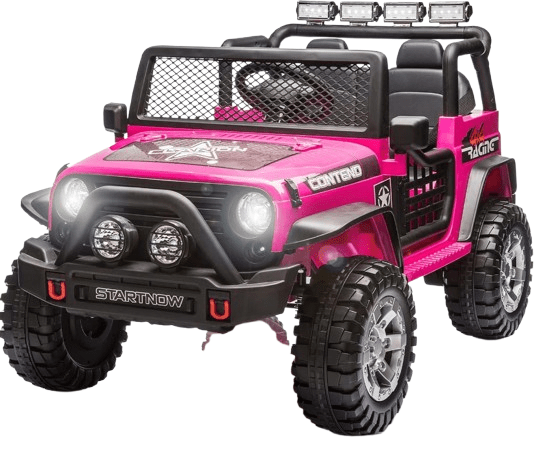 Electric Ride On Jeep Car 12V Pink 618XL - Colorland Toys