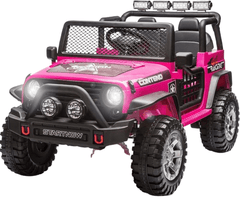 Electric Ride On Jeep Car 12V Pink 618XL - Colorland Toys