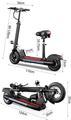 Electric Scooter with Seat 48V Black BD700 - Colorland Toys