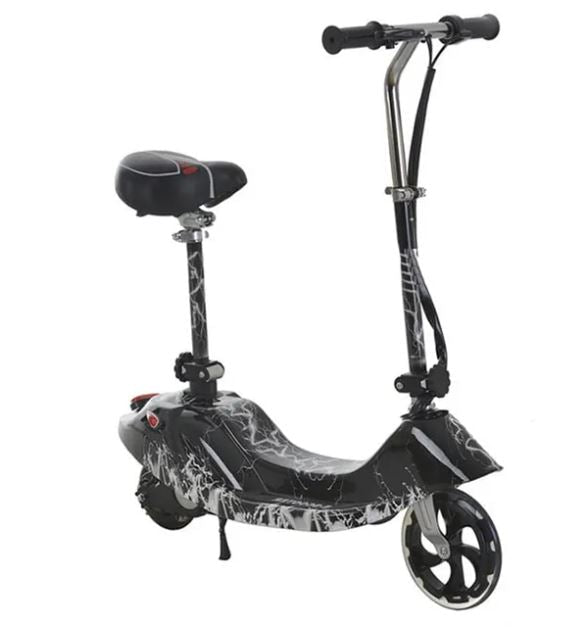 Electric Scooter with Seat Black BD007 - Colorland Toys