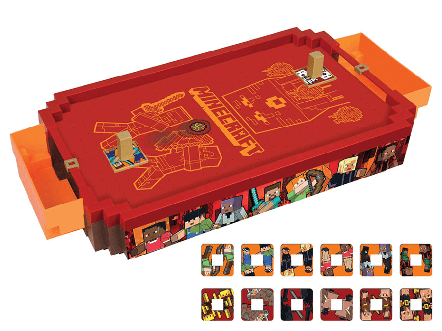 Electronic Air Hockey Table – Minecraft Series, Orange