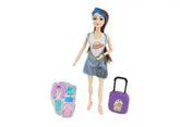 Elissa 11.5" Fashion Doll Travel Playset - Black with Highlight SL306132 - Colorland Toys