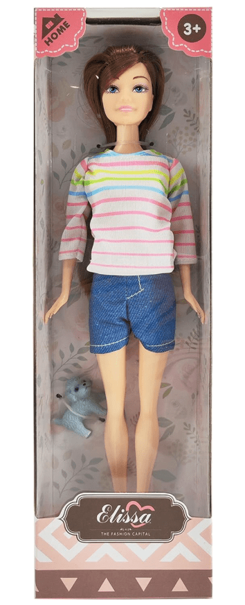 Elissa 11.5" Single Doll Brunette - Wave 2 SL305008B - Colorland Toys
