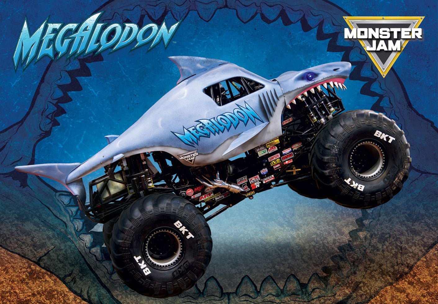 Eurographics Puzzle 100 - Pcs In Lunch Bag - Monster Jam Megalodon 9100 - 5939 - Colorland Toys