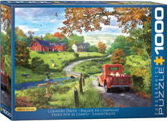 Eurographics Puzzle 1000 - Pcs By Dominic Davison Country Drive 6000 - 0968 - Colorland Toys