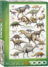 Eurographics Puzzle 1000 - Pcs Dinosaurs Of Cretaceous Period 6000 - 0098 - Colorland Toys