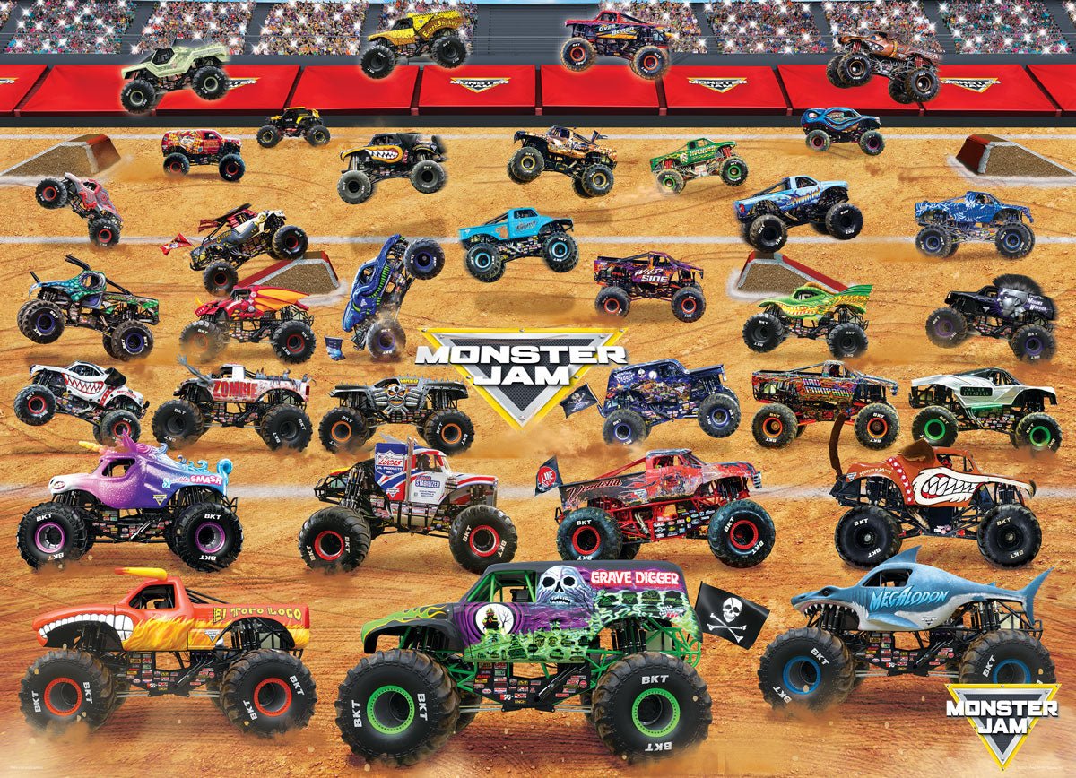 Eurographics Puzzle 1000 - Pcs Monster Jam Truck Lineup 6000 - 5944 - Colorland Toys