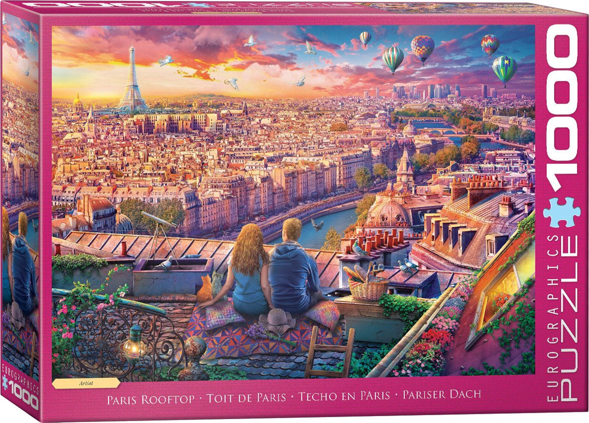 Eurographics Puzzle 1000 - Pcs Paris Rooftop 6000 - 5886 - Colorland Toys