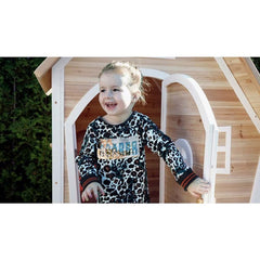 EXIT Fantasia 100 Wooden Playhouse (1.08 x 1.28 x 1.71 m, Natural) - Colorland Toys