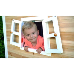 EXIT Fantasia 100 Wooden Playhouse (1.08 x 1.28 x 1.71 m, Natural) - Colorland Toys