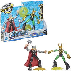 Marvel Avengers Bend and Flex Thor Vs. Loki F0245 - Colorland Toys