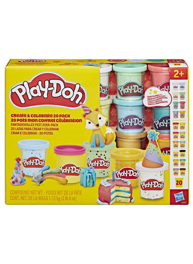 Play-Doh Create And Celebrate 20 Pack G2467 - Colorland Toys