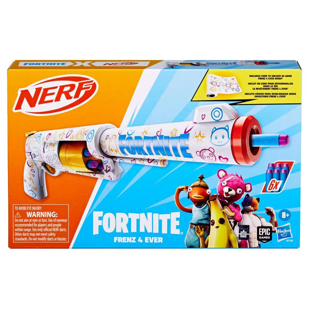 Nerf Fortnite Frenz 4 Ever Blaster Dart Blaster G1132 - Colorland Toys
