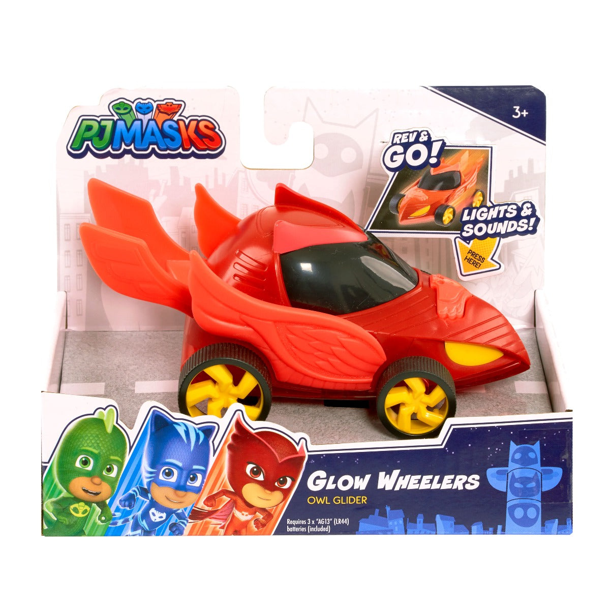 PJ Masks Glow Wheelers Owl Glider 95672 - Colorland Toys