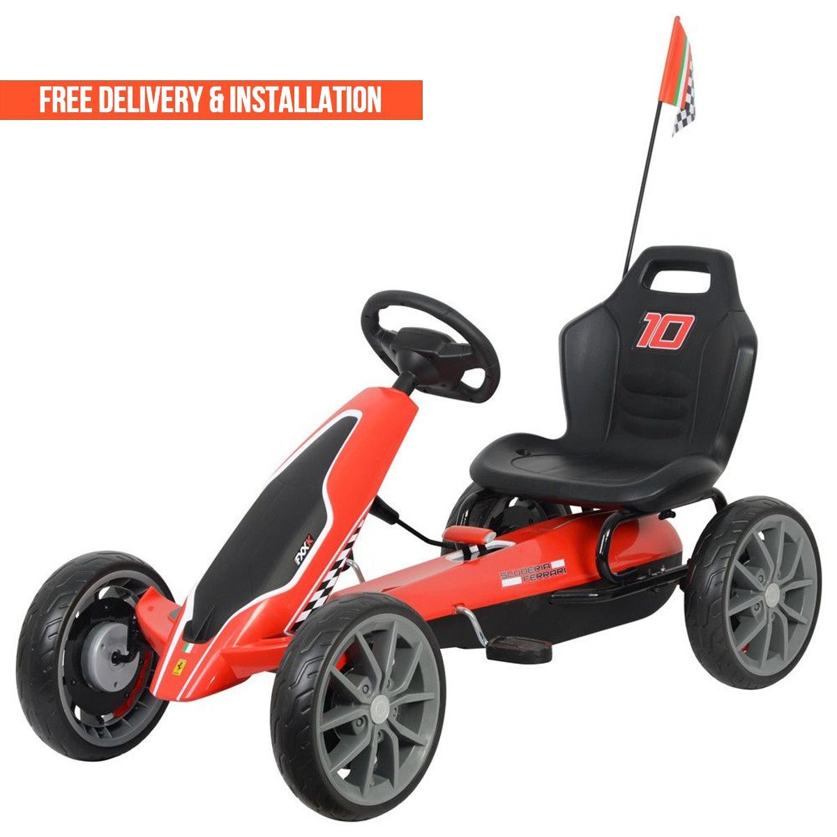 Ferrari Go - Kart Car Red 8928 - Colorland Toys