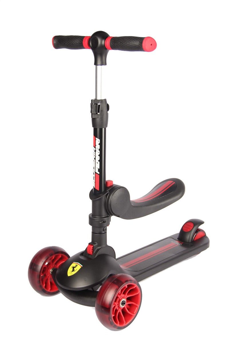 Ferrari Scooter with Adjustable Height Black FXK108 - ZD - Colorland Toys