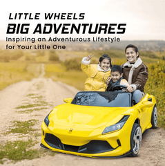 Ferrari Styled Kids Ride On Car 24V Yellow YT - DPC - Colorland Toys