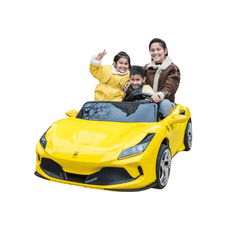 Ferrari Styled Kids Ride On Car 24V Yellow YT - DPC - Colorland Toys