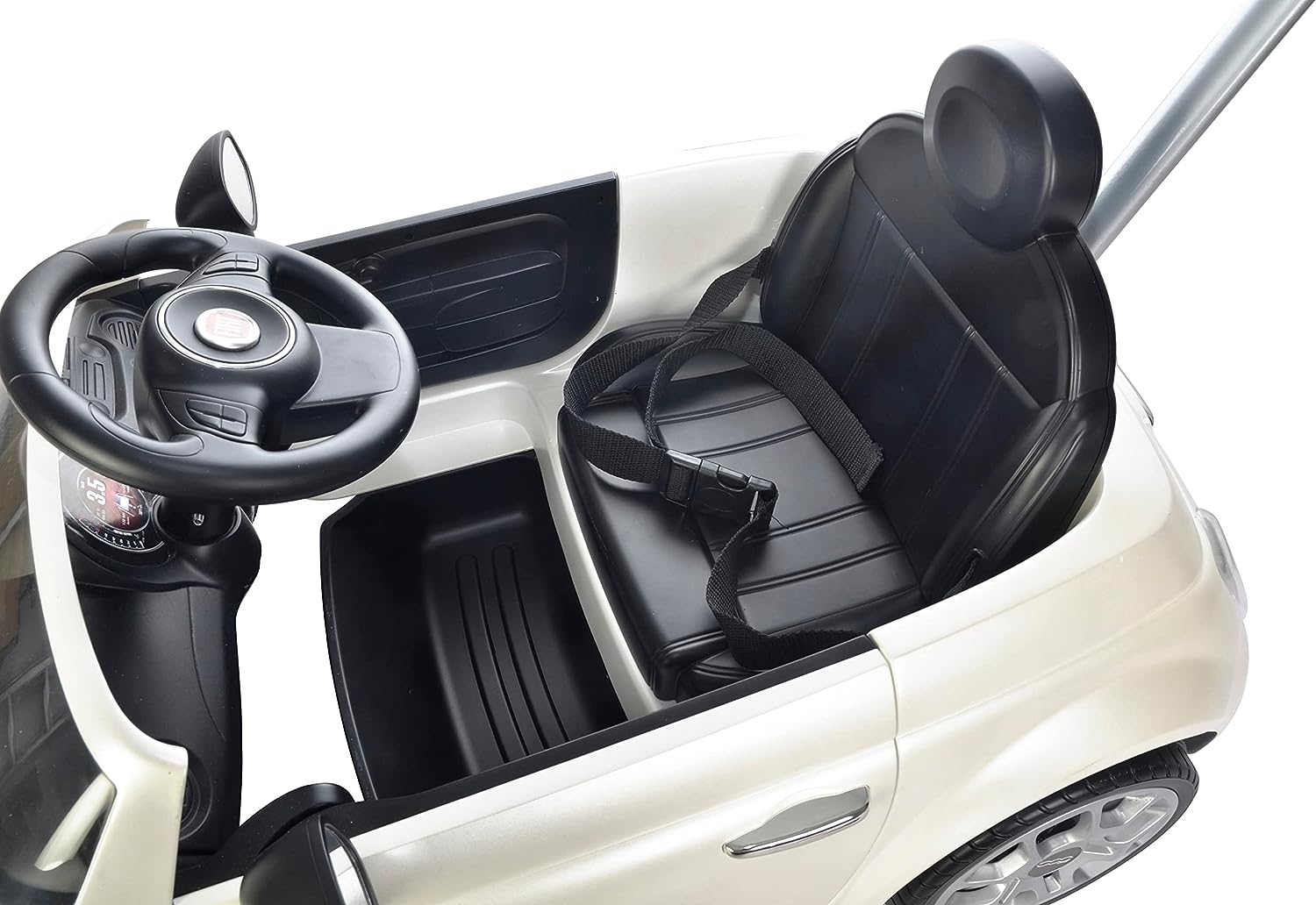 FIAT 500 Pushing Car White 3622 - Colorland Toys