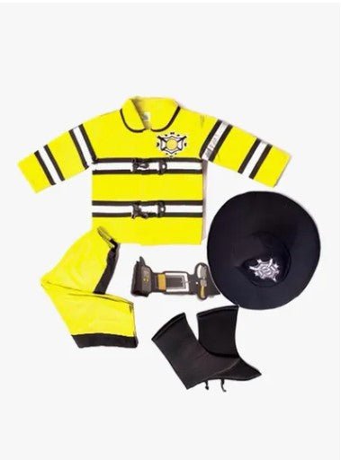 Fireman Costume 6 - 7Y/O - Colorland Toys
