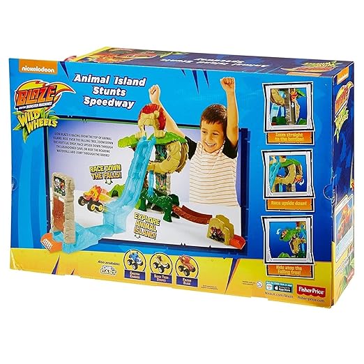 Fisher Price Blaze and The Monster Island Of Animals Car THC006 - Colorland Toys